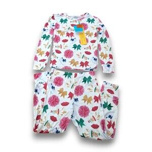 NWT Posh Peanut Sabrina Cheerleader Cheer Pajama Set Bamboo Viscose Girls 7/8